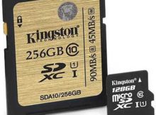 Kingston 256GB Class 10 UHS-I SDXC