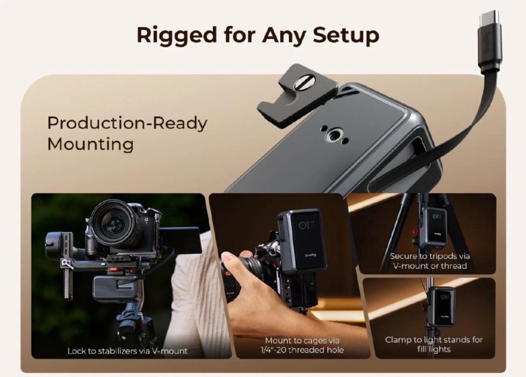 SmallRig Nano Power Bank: Новые пауэрбанки со встроенными креплениями для камер — фото 6