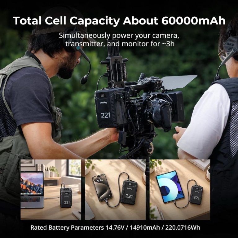 SmallRig T221 — неубиваемый V-Mount на 221 Вт·ч с защитой IP54 за $440 — фото 9