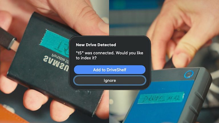 DriveShelf для Mac ищет файлы и дубли даже на отключённых дисках