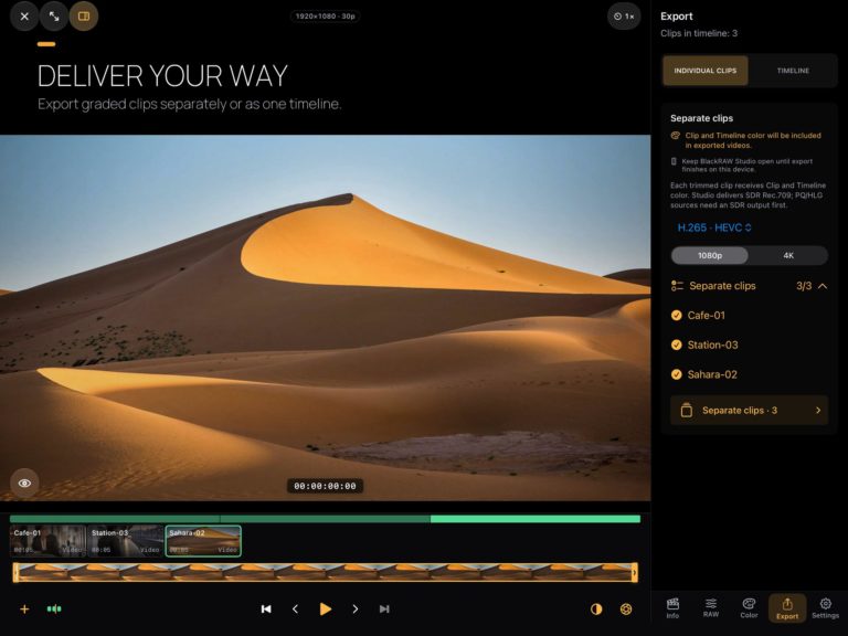 BlackRAW Studio 3.0: цветокоррекция ProRes RAW и BRAW прямо на iPhone — фото 3