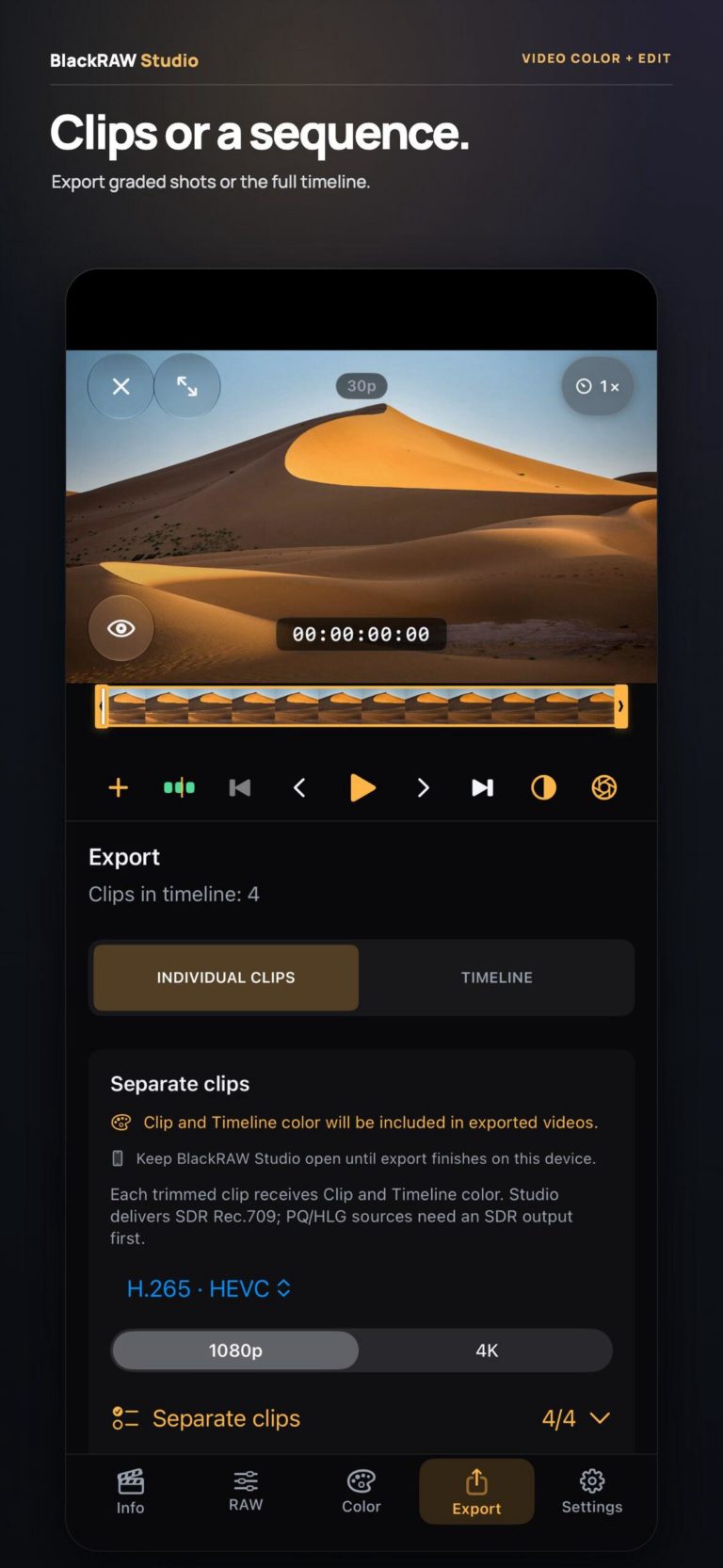 BlackRAW Studio 3.0: цветокоррекция ProRes RAW и BRAW прямо на iPhone — фото 9