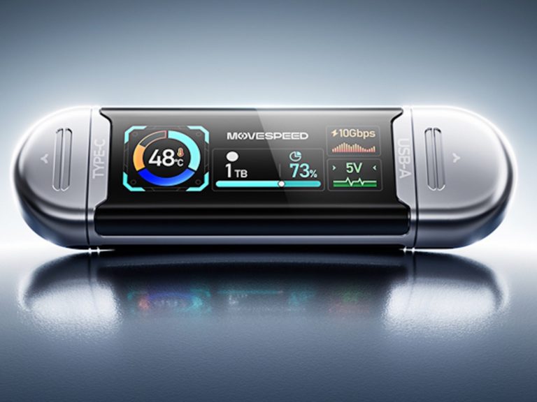 MOVESPEED SeeU SU10 — флешка на SSD с дисплеем для записи ProRes на iPhone