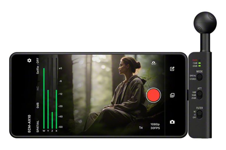 Sony выпустила ECM-AX10 — микрофон для записи объёмного звука на смартфон — фото 2
