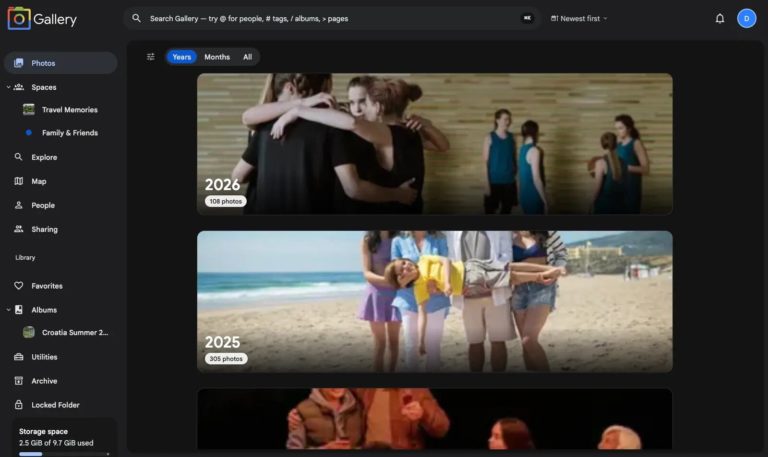 Noodle Gallery — бесплатный аналог Google Фото на своём NAS без подписки и облака — фото 10