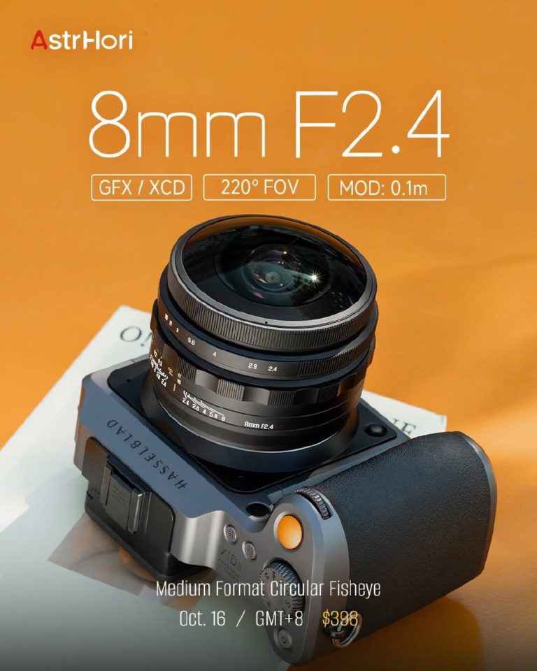 AstrHori 8mm f/2.4 — «рыбий глаз» на 220° для Fujifilm GFX и Hasselblad XCD — фото 5