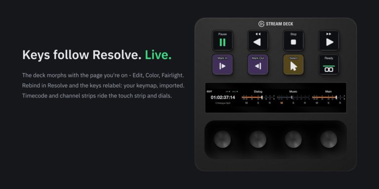 DeckBridge: Stream Deck становится пультом для монтажа и цветокоррекции в DaVinci Resolve — фото 2