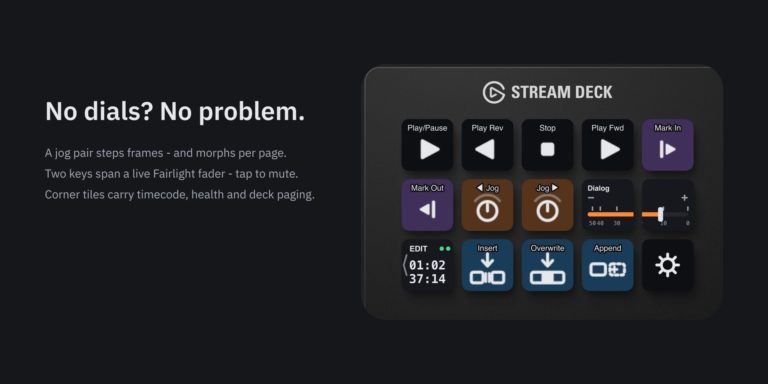 DeckBridge: Stream Deck становится пультом для монтажа и цветокоррекции в DaVinci Resolve — фото 5