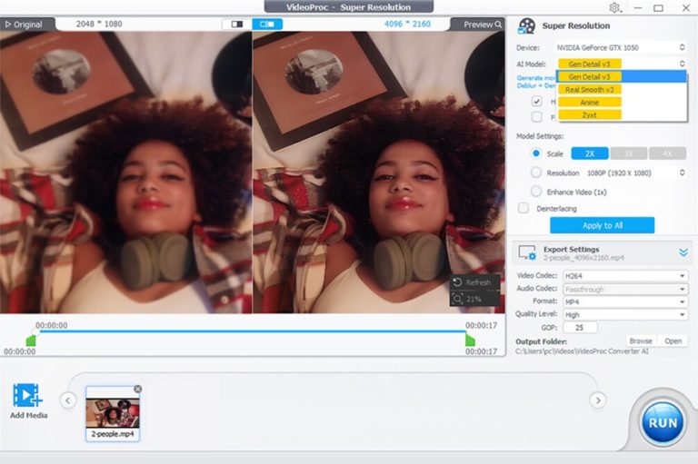 VideoProc Converter AI: ИИ-реставрация семейных видео на VHS и старых фото без облака — фото 10