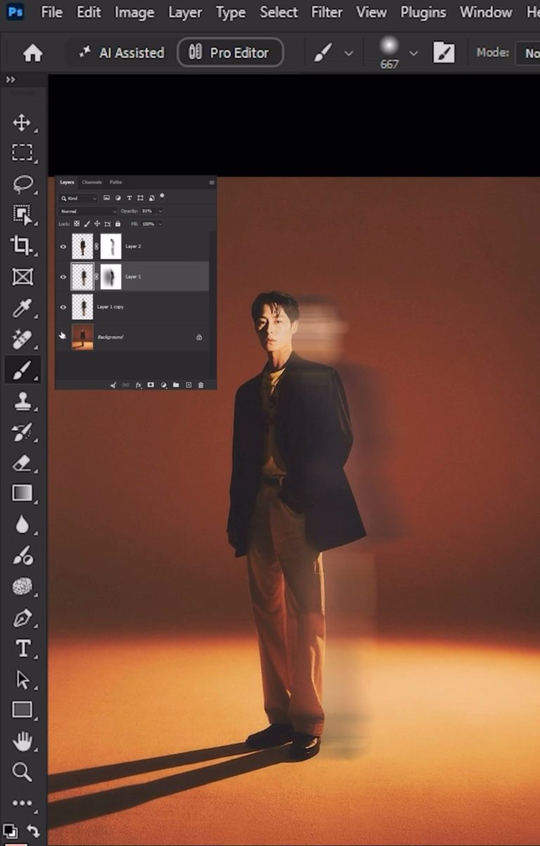 Растянутые пиксели и «призрак» в движении: два эффектных приёма Photoshop без ИИ — фото 9