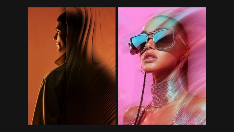 Эффект «фрактального» рифлёного стекла в Photoshop: модный приём без ИИ