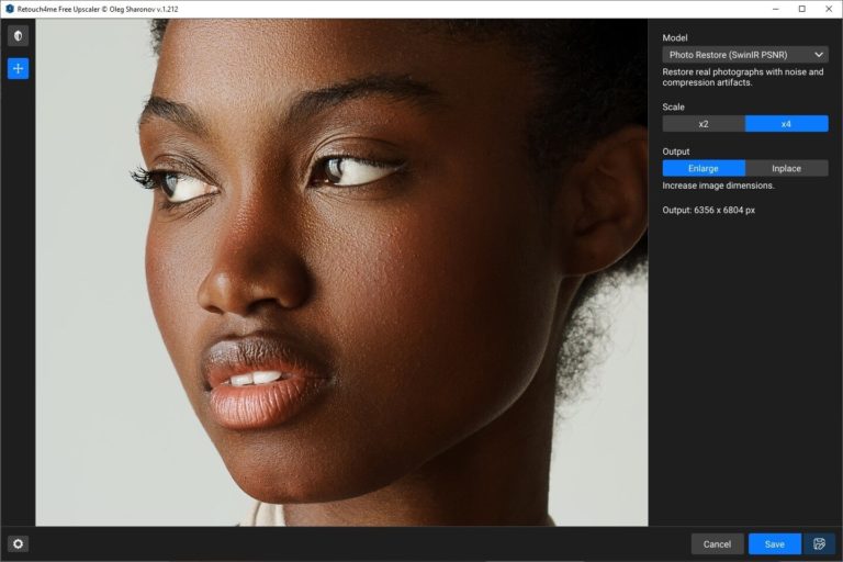 Retouch4me выпустила Free Upscaler — бесплатное ИИ-увеличение фото в 2 и 4 раза