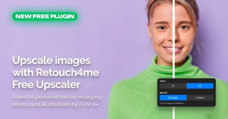 Retouch4me выпустила Free Upscaler — бесплатное ИИ-увеличение фото в 2 и 4 раза — фото 2