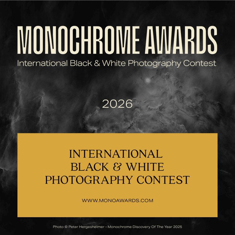 Monochrome Awards 2026: $3000 за чёрно-белые снимки, приём работ до 15 ноября