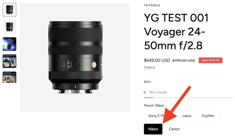 Светосильный зум Thypoch Voyager AF 24-50mm f/2.8 скоро выйдет для Nikon Z — фото 8