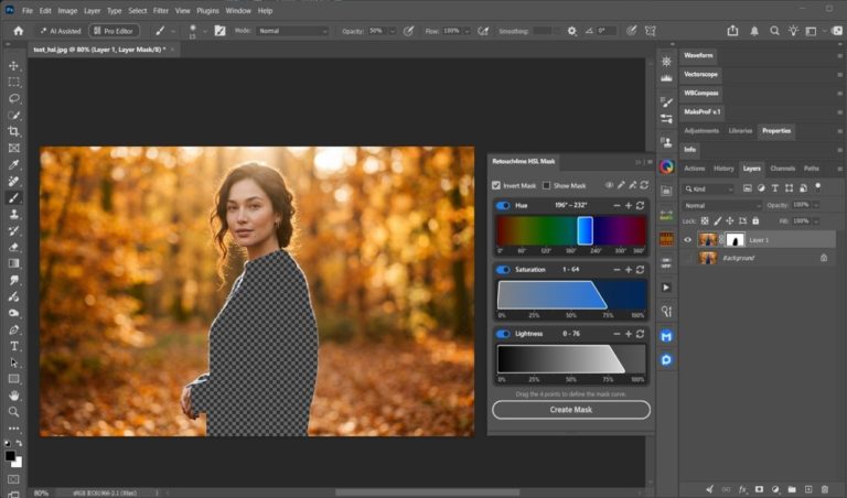 Retouch4me выпустила бесплатную HSL Masking Panel: точные маски по цвету в Photoshop