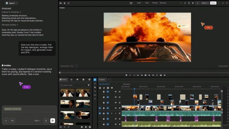 Три ИИ видеоредактора: от бесплатного CUTROOM до ИИ-агента invideo — фото 5