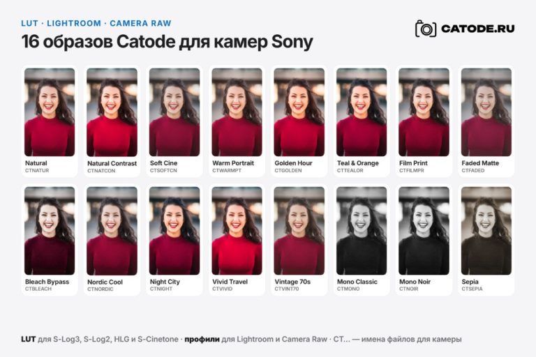 55 рецептов Creative Look, LUT и профили для Lightroom для камер Sony бесплатно — фото 2
